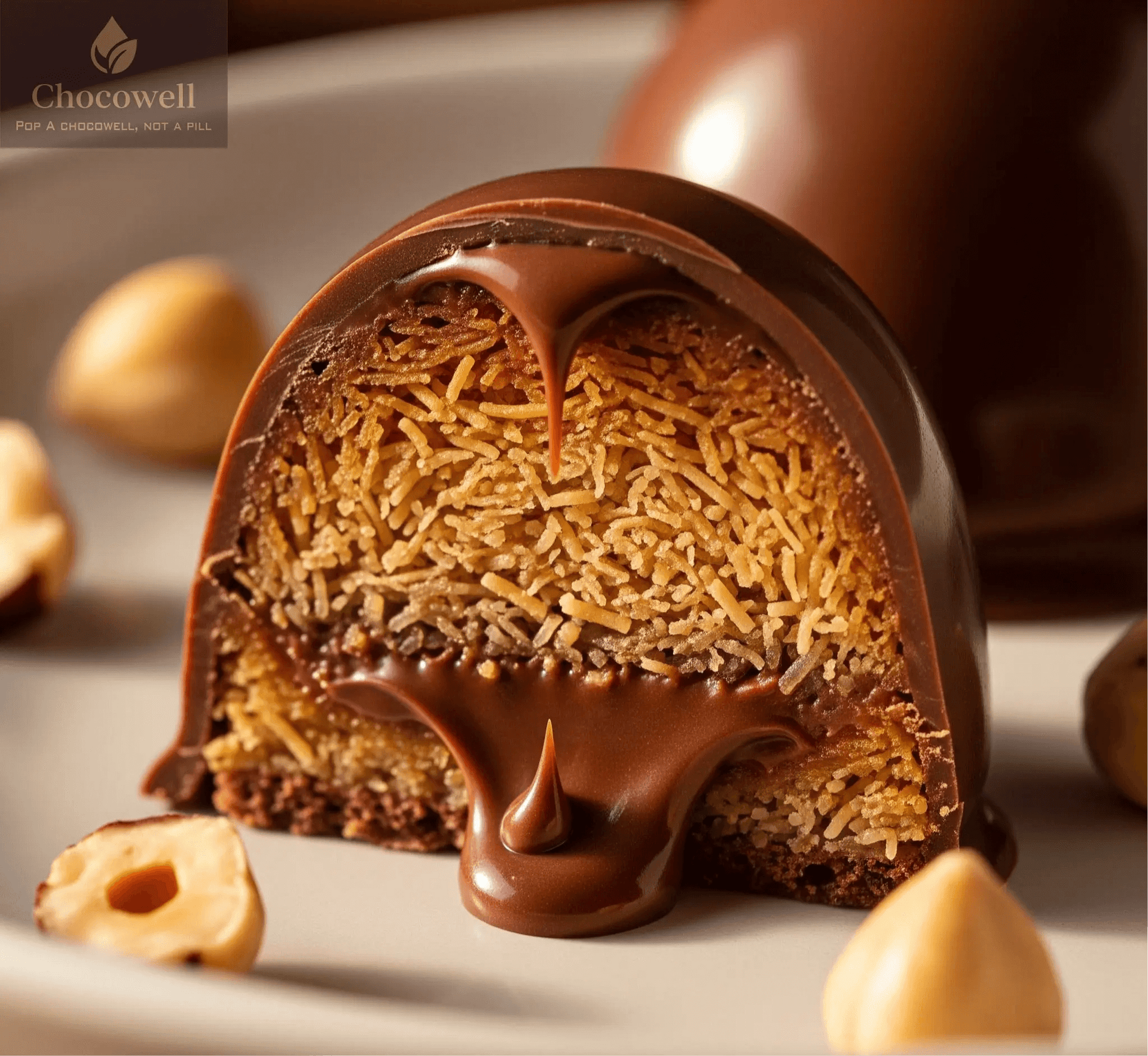 Chocowell Nutella Kunafa Bites - Chocowell store