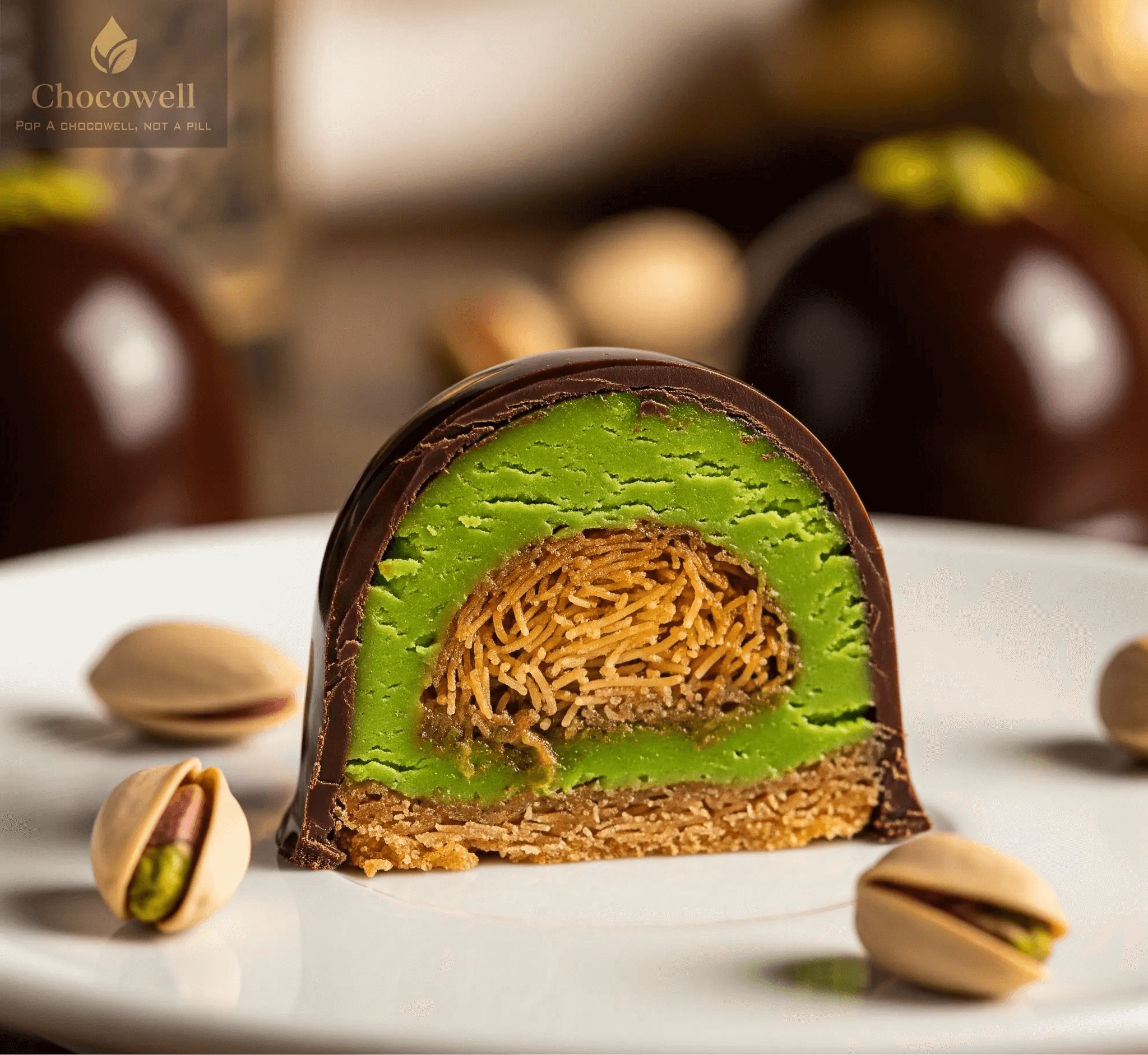 Chocowell Original Pistachio Kunafa Bites My Store